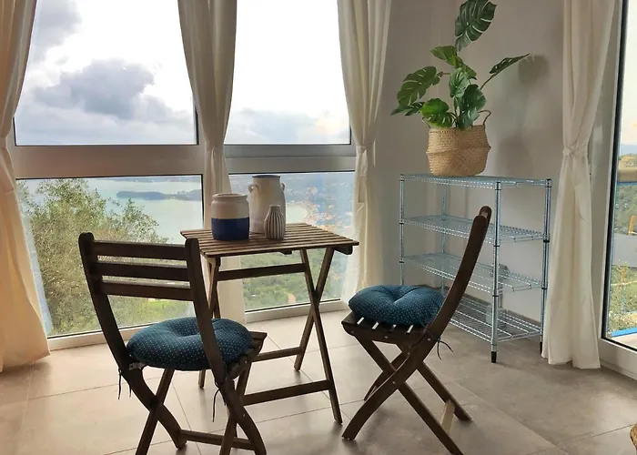 House Sienna Of Intaba Views Corfiot Riviera Corfu Island Greece Contemporary Designed Shared Pool With Spectacular Sea Views Close To Ipsos *