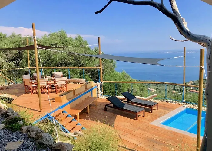 House Sienna Of Intaba Views Corfiot Riviera Corfu Island Greece Contemporary Designed Shared Pool With Spectacular Sea Views Close To Ipsos