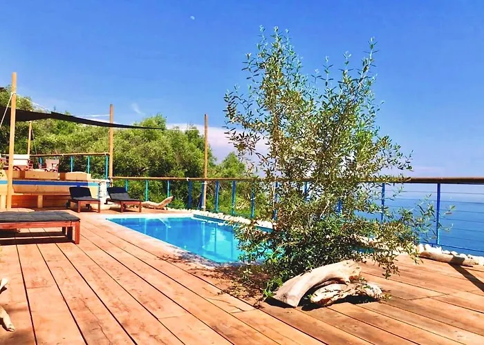 House Sienna Of Intaba Views Corfiot Riviera Corfu Island Greece Contemporary Designed Shared Pool With Spectacular Sea Views Close To Ipsos Casa vacanze